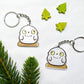 Snowy Owl Acrylic Charm