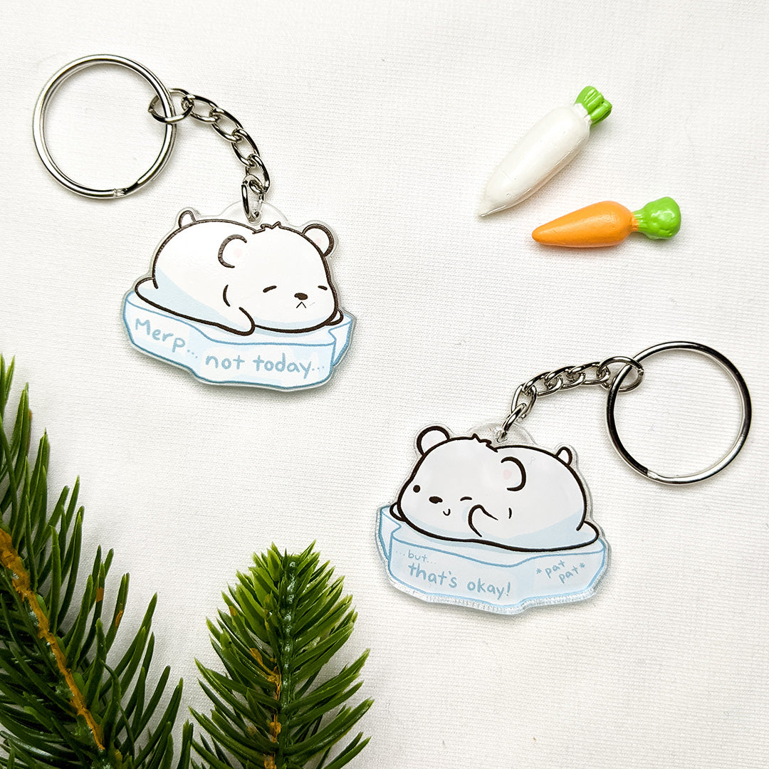 Polar Bear Acrylic Charm