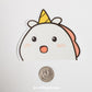 Shocked Potatocorn Clear Vinyl Sticker