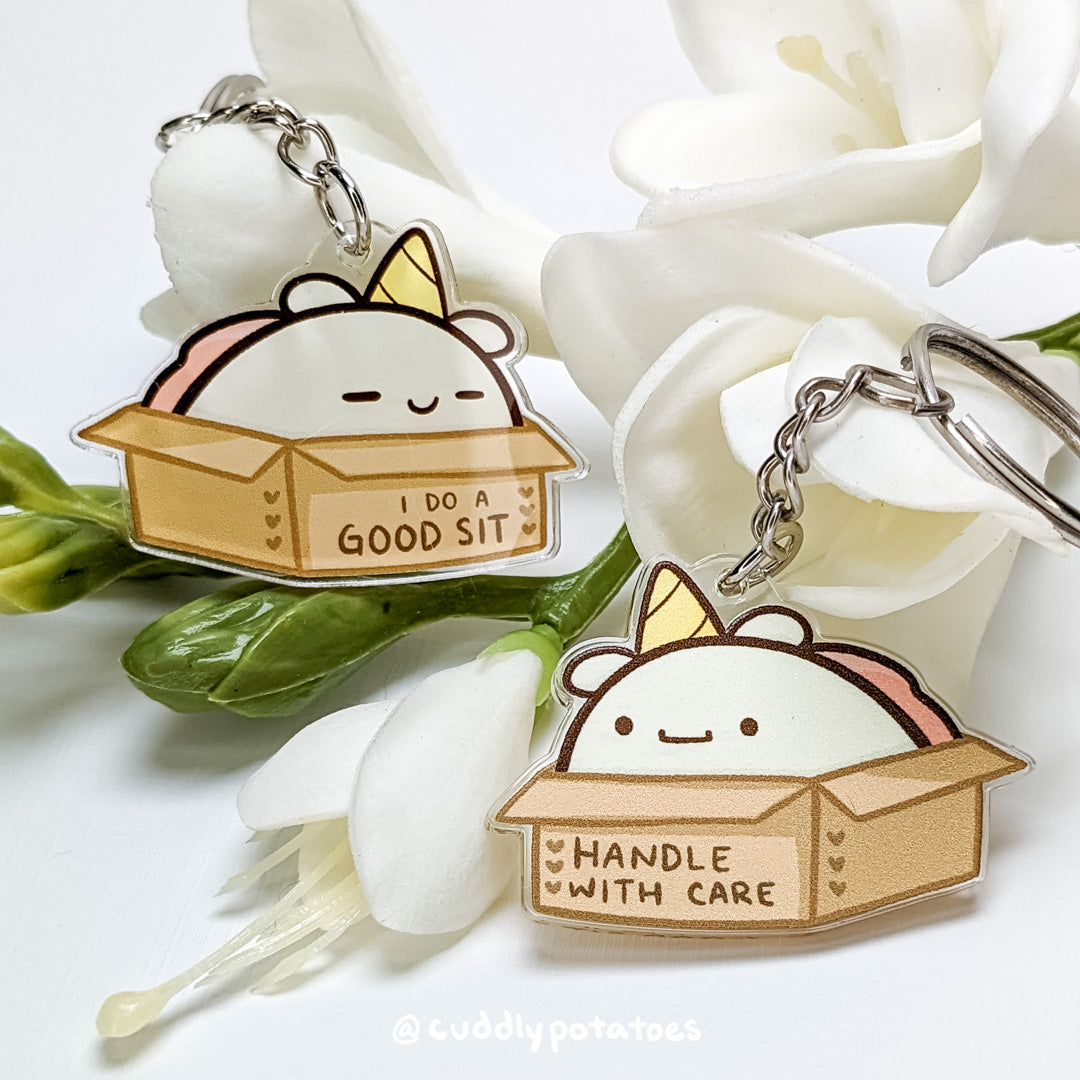 Potatocorn Box Acrylic Charm