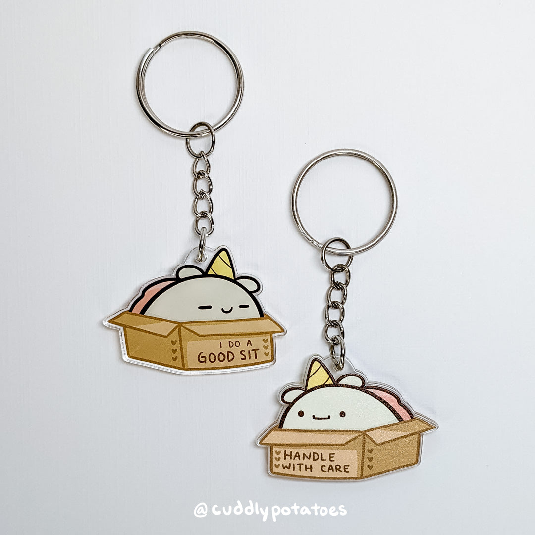 Potatocorn Box Acrylic Charm