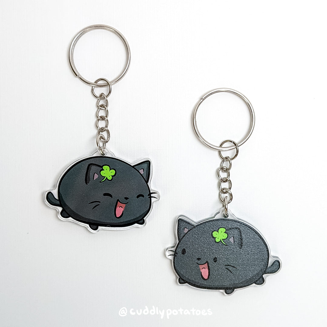 Lucky Potatocat Acrylic Charm