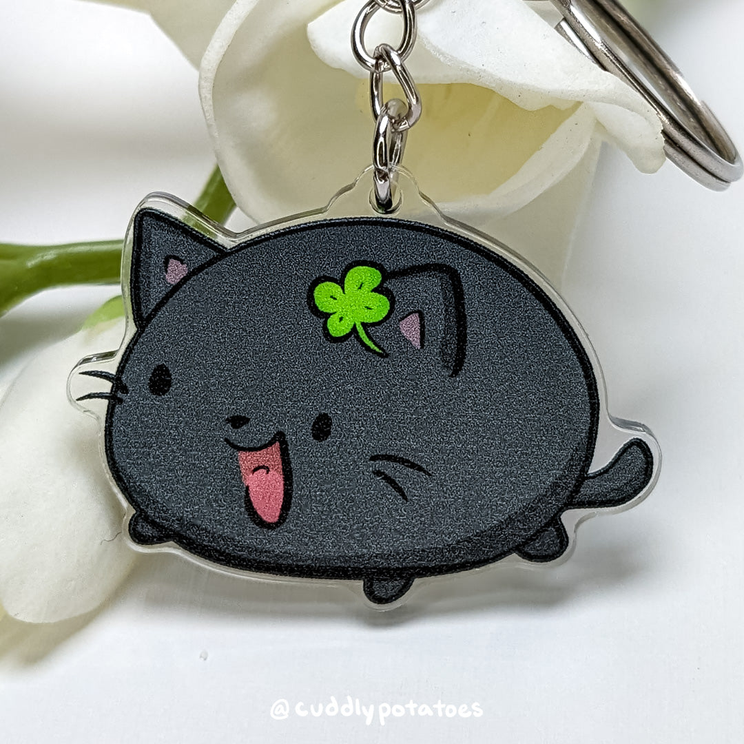 Lucky Potatocat Acrylic Charm