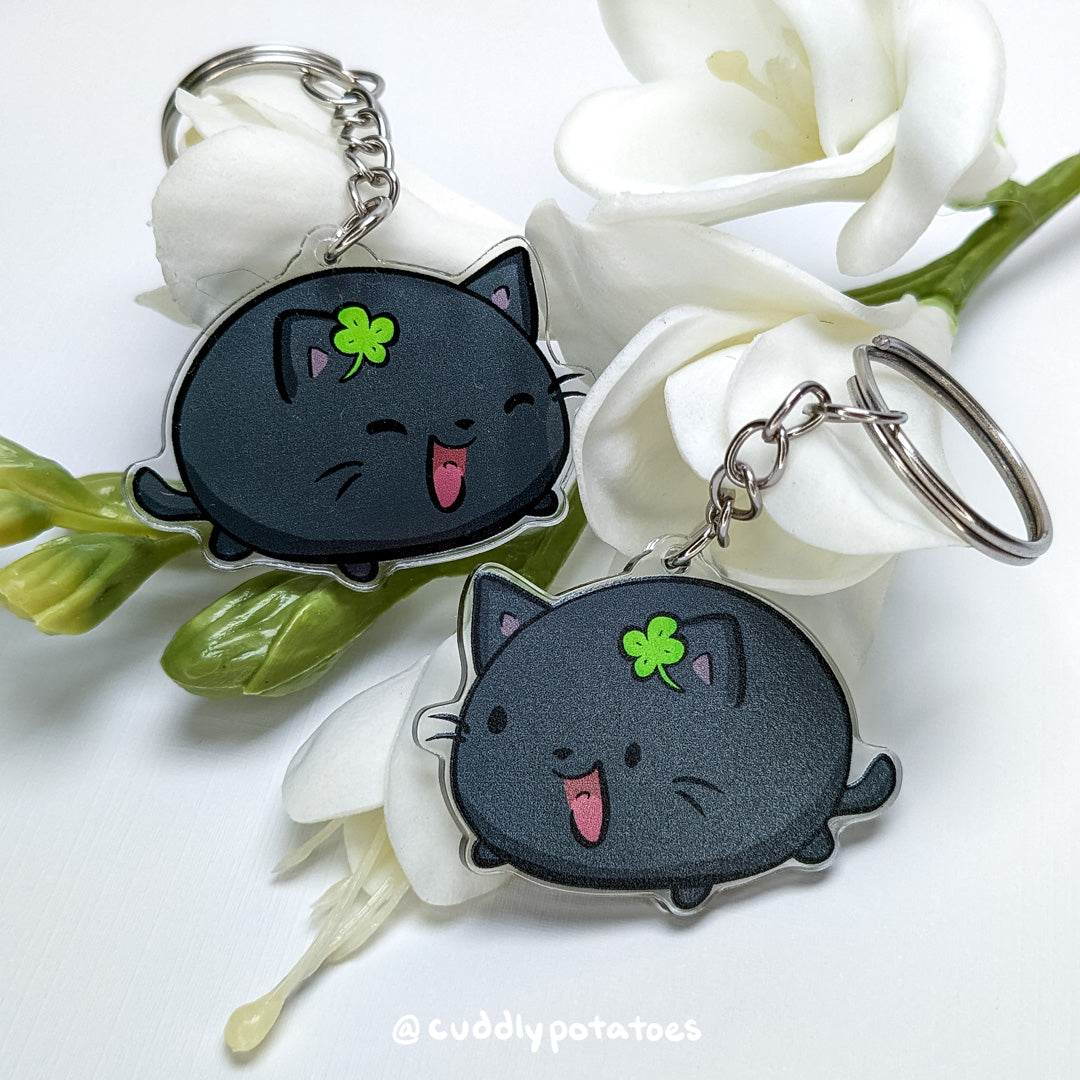 Lucky Potatocat Acrylic Charm