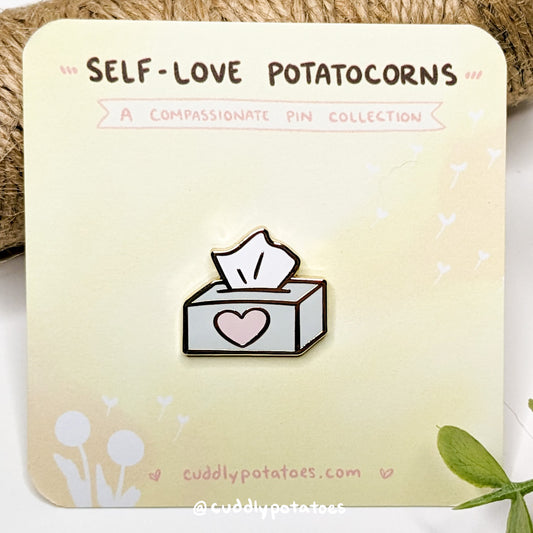 "Tissues" Self-Love Mini Enamel Pin