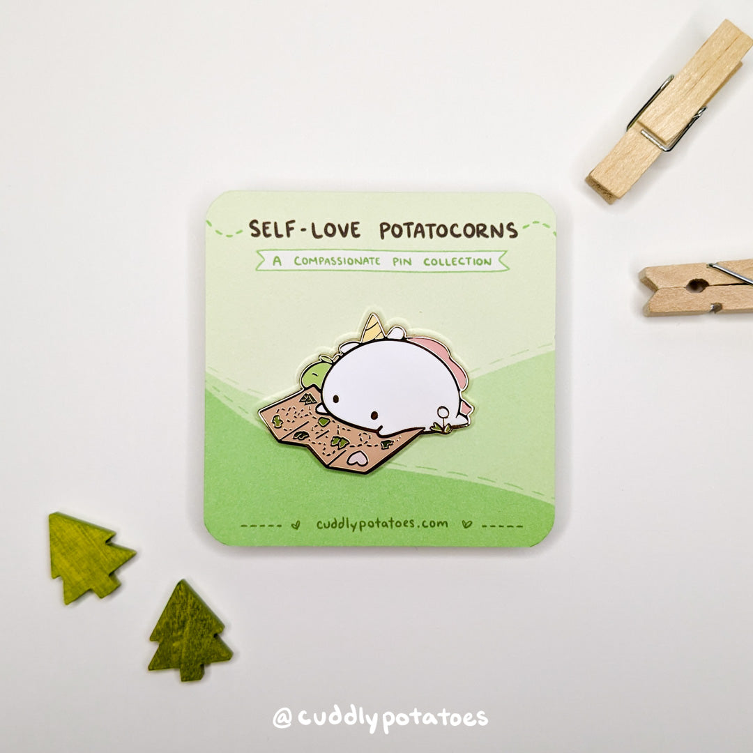 "Path" Self-Love Potatocorn Enamel Pin