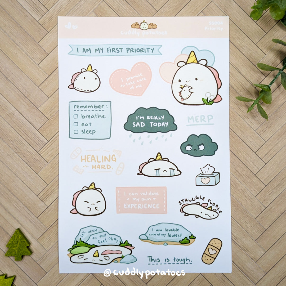 Priority - Self-Love Sticker Sheet