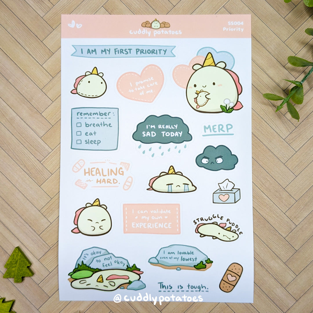 Imperfect Self-Love Sticker Sheets