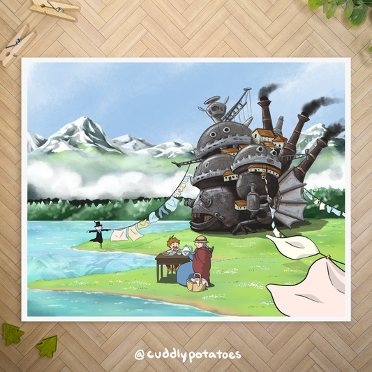 Laundry by the Lake - 8x10 Print